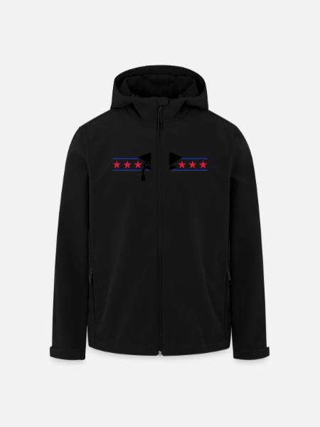 scholar hat / Gelehrtenhut (3c) - Men’s Recycled Softshell Jacket by Stanley/Stella - black