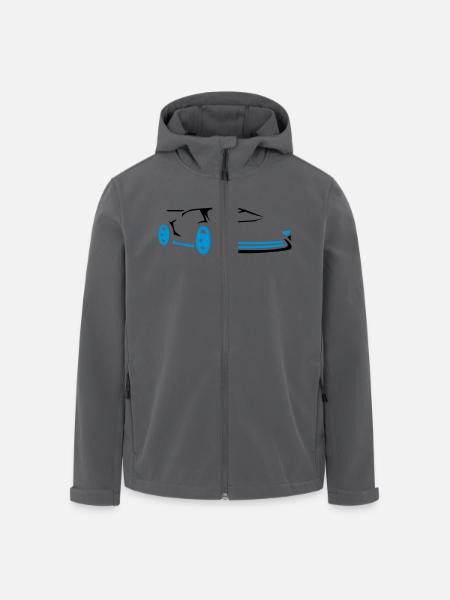 Cool car racing sports car racing - Men’s Recycled Softshell Jacket by Stanley/Stella - black