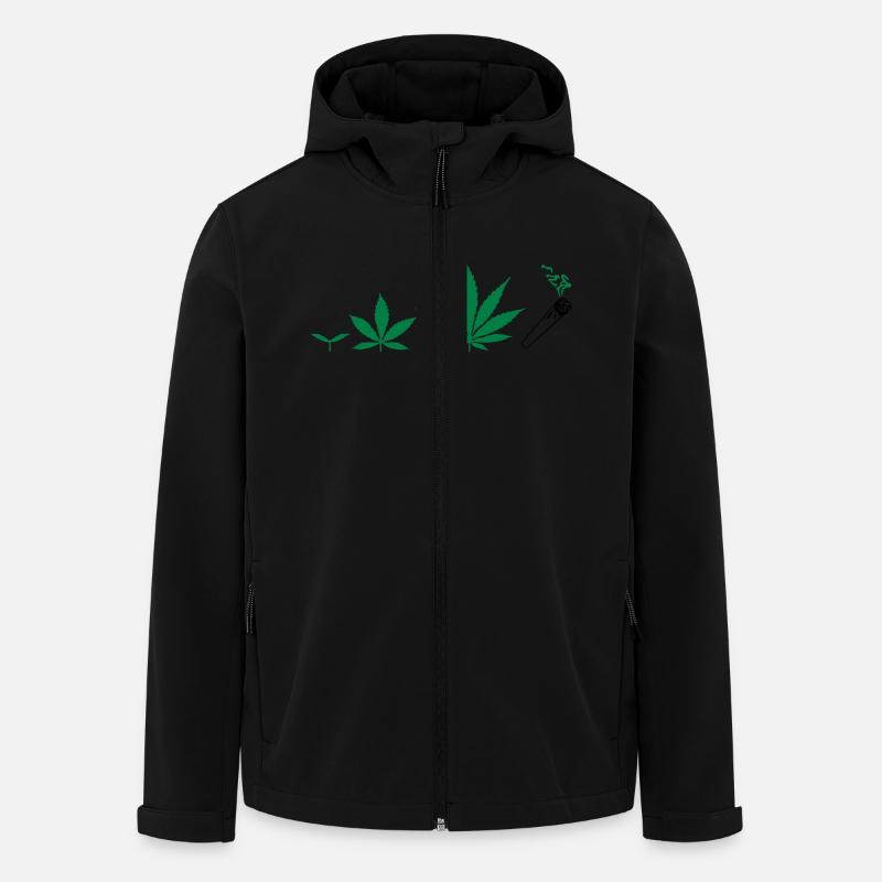 Cannabis development - Recycelte Männer Softshell-Jacke von Stanley/Stella - Schwarz
