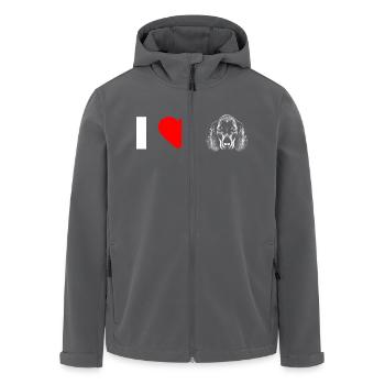 Dackel-Liebe - Recycelte Männer Softshell-Jacke von Stanley/Stella - Schwarz - Vorne - AI Model Male 185 light (185cm)