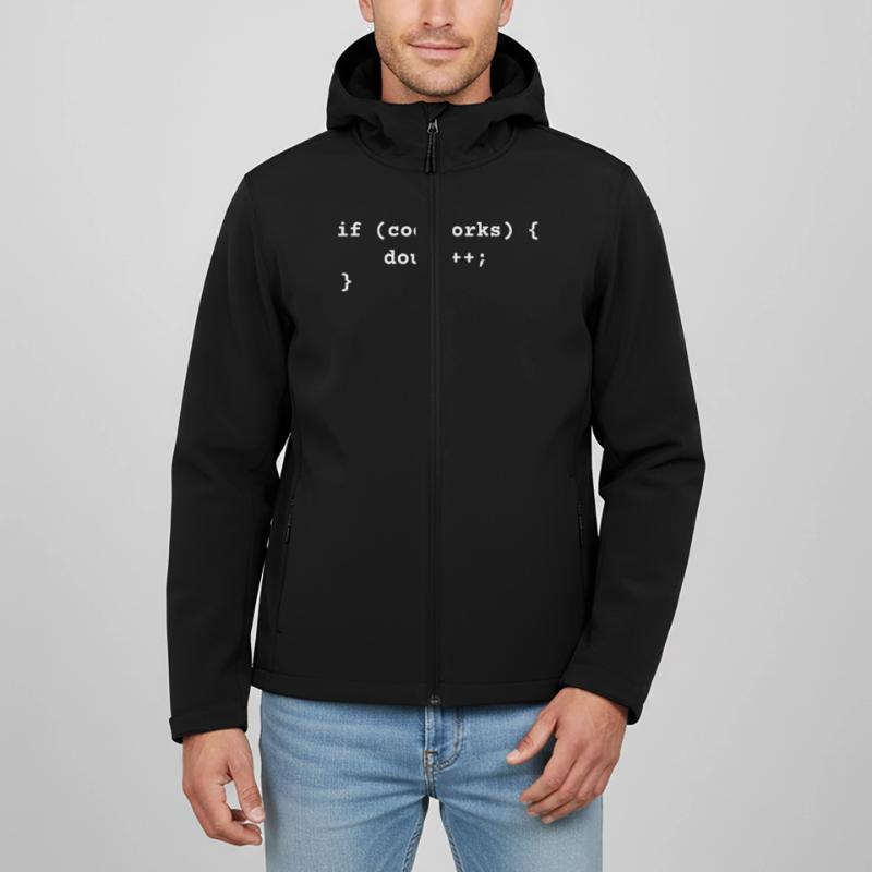 Funny Programmer T-Shirt Humor Coding Funny Python Men’s Recycled Softshell Jacket by Stanley/Stella