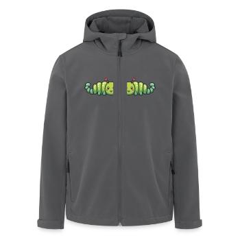 Wurm Paar Liebe Valentinstag - Recycelte Männer Softshell-Jacke von Stanley/Stella - Schwarz - Vorne - AI Model Male 185 light (185cm)