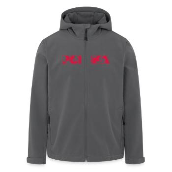 Polska Lettering - Polen - Poland - polnisch - Recycelte Männer Softshell-Jacke von Stanley/Stella - Schwarz - Vorne - AI Model Male 185 light (185cm)