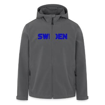 Sverige Sweden Schweden - Recycelte Männer Softshell-Jacke von Stanley/Stella - Schwarz - Vorne - AI Model Male 185 light (185cm)