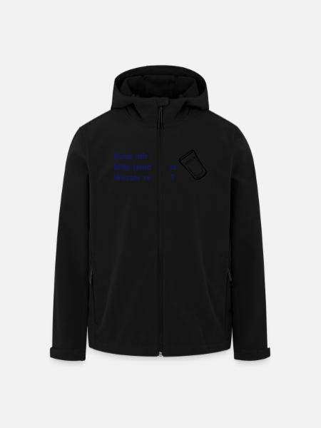 Kann mir mal bitte jemand das Wasser reichen? - Recycelte Männer Softshell-Jacke von Stanley/Stella - Schwarz
