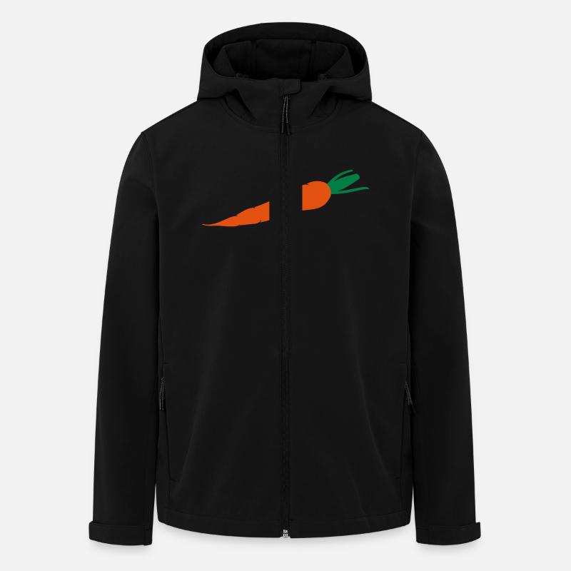 Karotte - Recycelte Männer Softshell-Jacke von Stanley/Stella - Schwarz