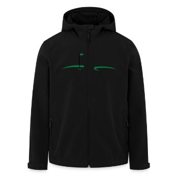 Trou de golf 2c - Veste softshell homme en polyester recyclé Stanley/Stella - noir - Devant - AI Model Male 185 light (185cm)
