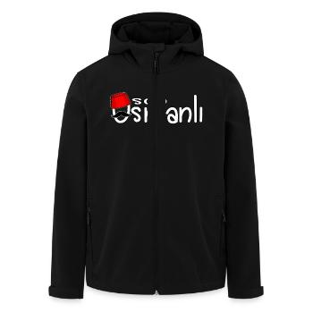 son osmanli - Veste softshell homme en polyester recyclé Stanley/Stella - noir - Devant - AI Model Male 185 light (185cm)