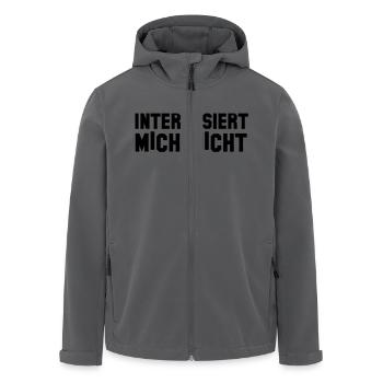 Je ne m'inquiète pas - Veste softshell homme en polyester recyclé Stanley/Stella - noir - Devant - AI Model Male 185 light (185cm)