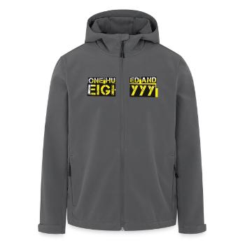 180 cool T-Shirt - Recycelte Männer Softshell-Jacke von Stanley/Stella - Schwarz - Vorne - AI Model Male 185 light (185cm)