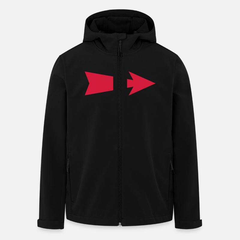 arrow - Men’s Recycled Softshell Jacket by Stanley/Stella - black