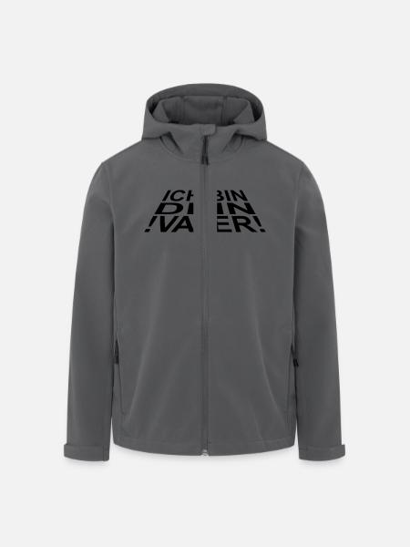 ICH BIN DEIN VATER - Recycelte Männer Softshell-Jacke von Stanley/Stella - Schwarz