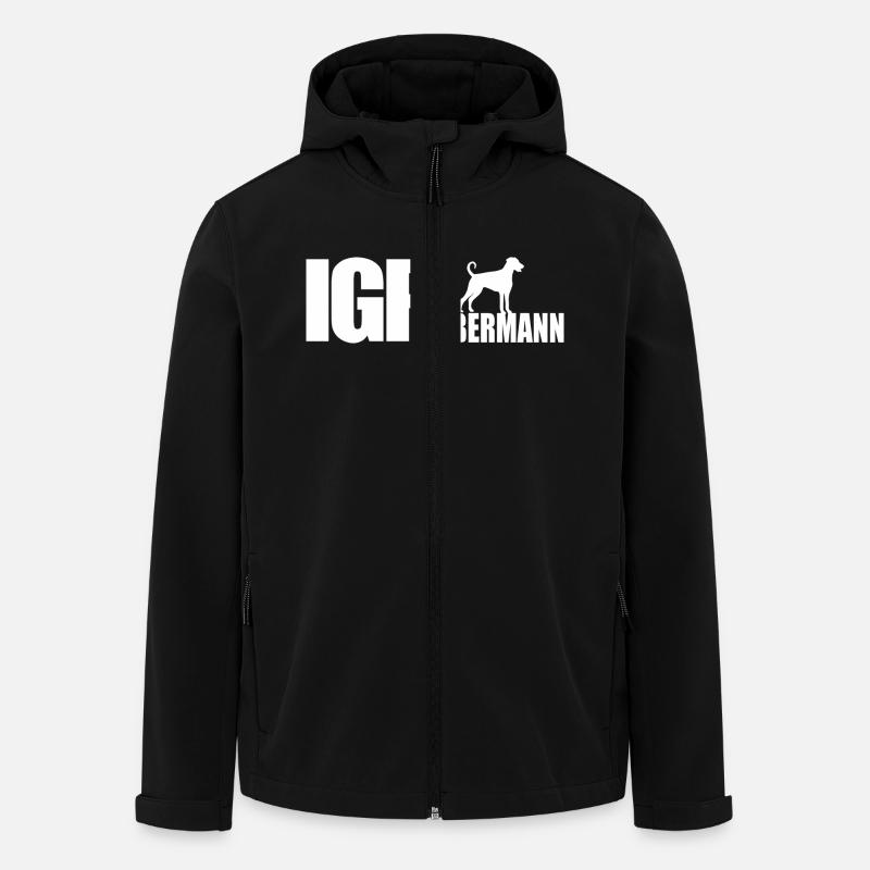 IGP DOBERMANN Wilsigns Hunde Hundesport Geschenk - Recycelte Männer Softshell-Jacke von Stanley/Stella - Schwarz