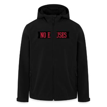 no_excuses_2_f2 - Veste softshell homme en polyester recyclé Stanley/Stella - noir - Devant - AI Model Male 185 light (185cm)