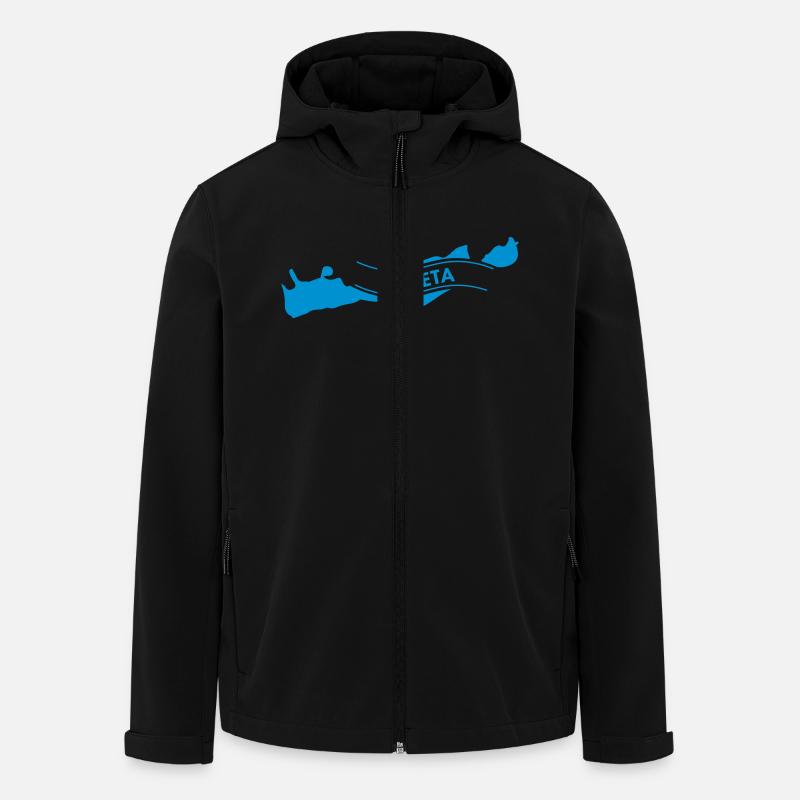 Kreta - Recycelte Männer Softshell-Jacke von Stanley/Stella - Schwarz