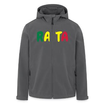 Cannabis / Haschich / Marijuana / Reggae / Rasta - Veste softshell homme en polyester recyclé Stanley/Stella - noir - Devant - AI Model Male 185 light (185cm)