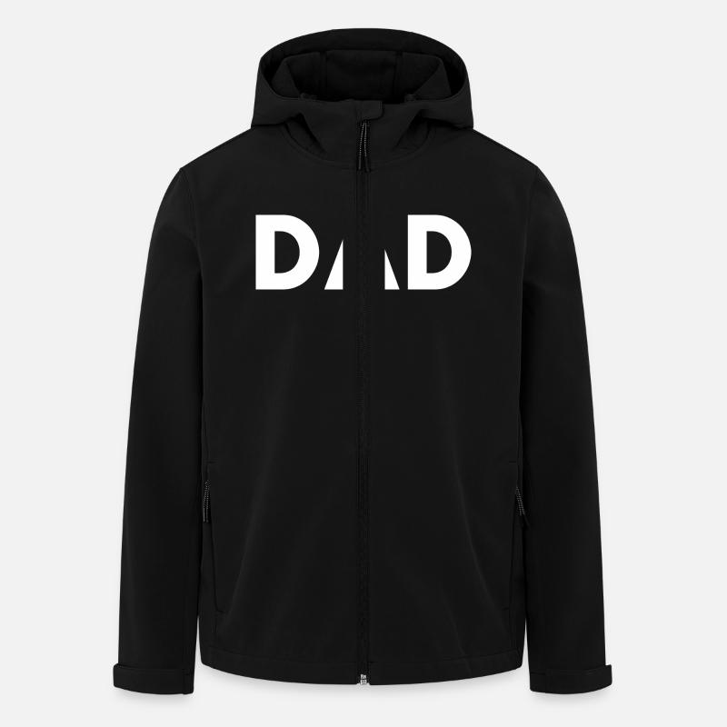 Dad - Recycelte Männer Softshell-Jacke von Stanley/Stella - Schwarz