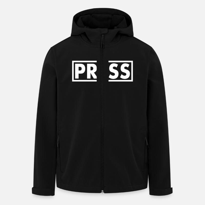 Press - Recycelte Männer Softshell-Jacke Discoverer von Stanley/Stella - Schwarz