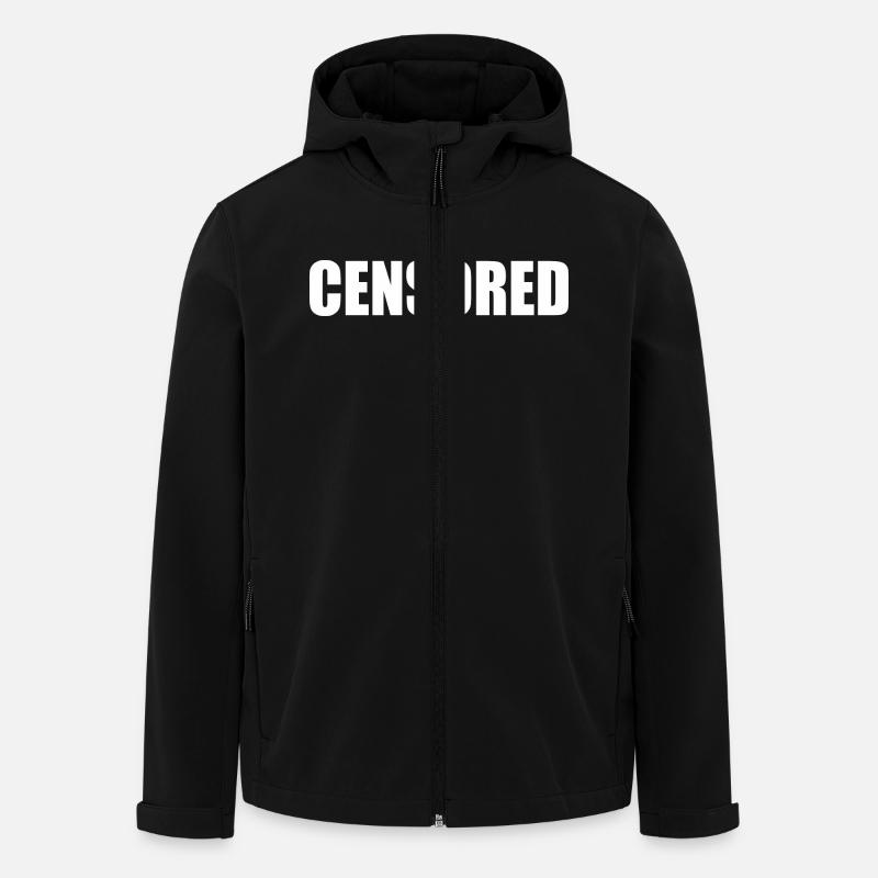 censored - Recycelte Männer Softshell-Jacke von Stanley/Stella - Schwarz