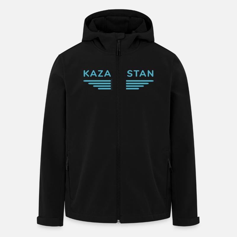 Kazakhstan Design – Steppe and Tradition - Men’s Recycled Softshell Jacket by Stanley/Stella - black