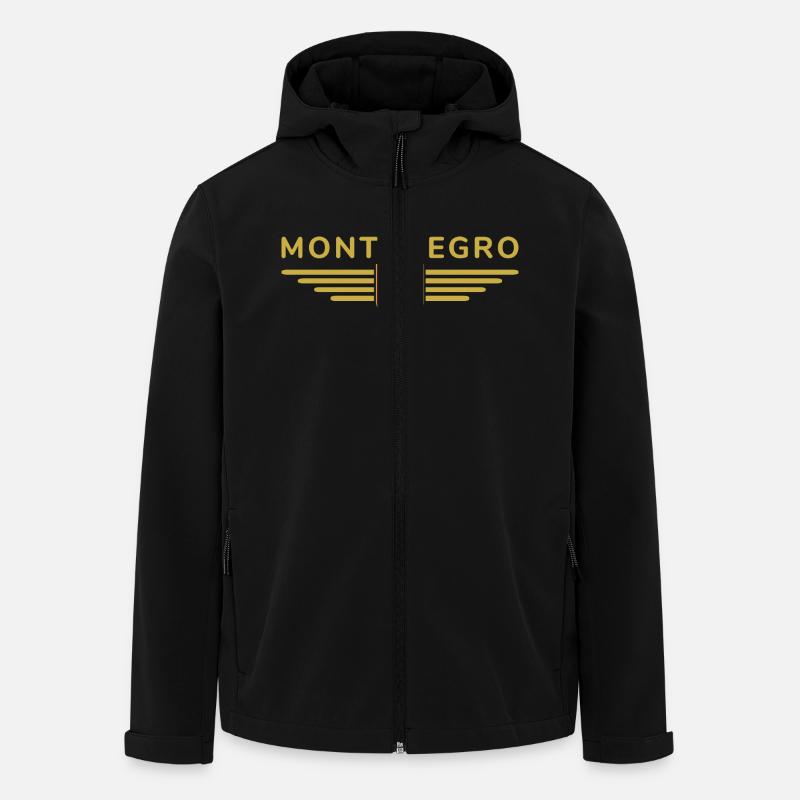Montenegro Design – Découvrez les Balkans - Veste softshell homme en polyester recyclé Stanley/Stella - noir