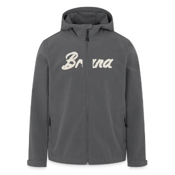Briana Naming Name Tag Name Day - Men’s Recycled Softshell Jacket by Stanley/Stella - anthracite - Front - AI Model Male 185 light (185cm)