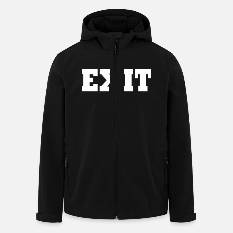 Exit - Men’s Recycled Softshell Jacket by Stanley/Stella - black