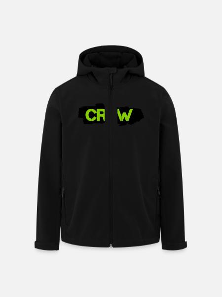 crew - Men’s Recycled Softshell Jacket by Stanley/Stella - black