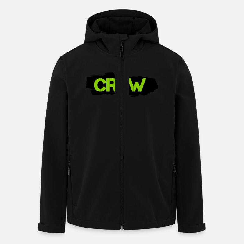 crew - Recycelte Männer Softshell-Jacke von Stanley/Stella - Schwarz