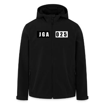 JGA 2025 - Recycelte Männer Softshell-Jacke von Stanley/Stella - Schwarz - Vorne - AI Model Male 185 light (185cm)