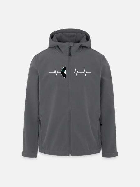 Heartbeat of Sound – Born to Feel the Beat - Recycelte Männer Softshell-Jacke von Stanley/Stella - Schwarz
