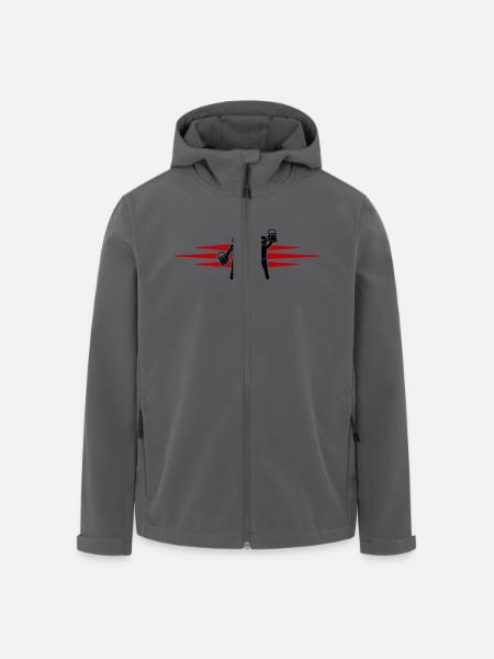 Équipe de fête - Veste softshell homme en polyester recyclé Stanley/Stella - noir