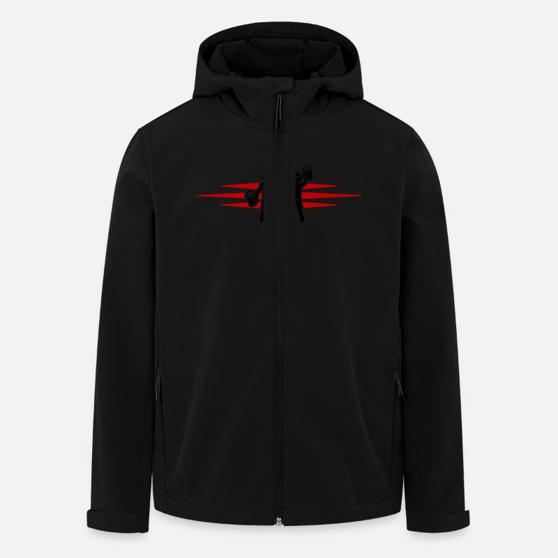 Party Urlaub Crew - Recycelte Männer Softshell-Jacke von Stanley/Stella - Schwarz