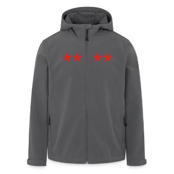 5 Sterne - Recycelte Männer Softshell-Jacke von Stanley/Stella - Schwarz - Vorne - AI Model Male 185 light (185cm)