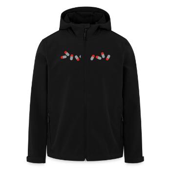 Pillen - Recycelte Männer Softshell-Jacke von Stanley/Stella - Schwarz - Vorne - AI Model Male 185 light (185cm)