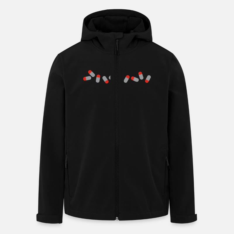 Pillen - Recycelte Männer Softshell-Jacke von Stanley/Stella - Schwarz