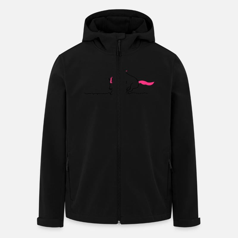 Reining - Recycelte Männer Softshell-Jacke von Stanley/Stella - Schwarz