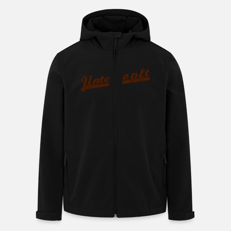 Unterhopft - Recycelte Männer Softshell-Jacke von Stanley/Stella - Schwarz