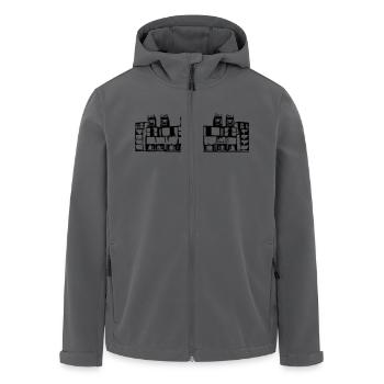 ssnr14 - Veste softshell homme en polyester recyclé Stanley/Stella - noir - Devant - AI Model Male 185 light (185cm)