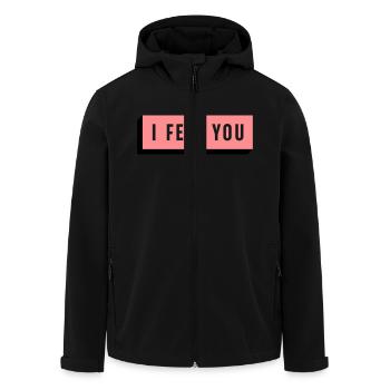 I FEEL YOU - Recycelte Männer Softshell-Jacke von Stanley/Stella - Schwarz - Vorne - AI Model Male 185 light (185cm)