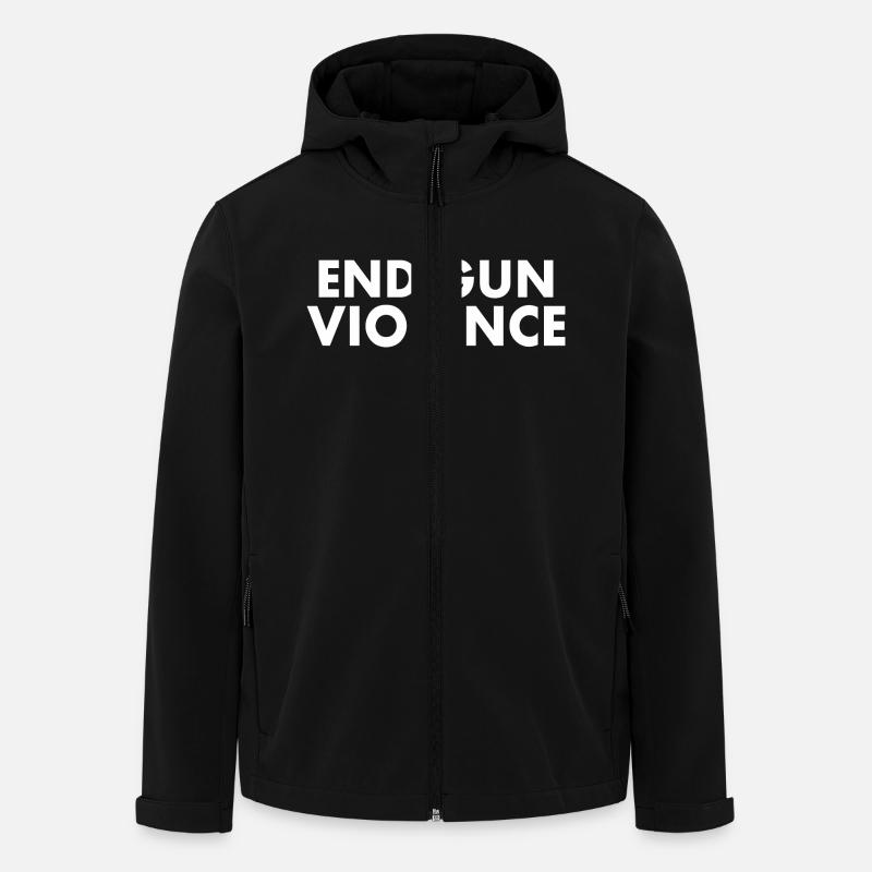 End gun violence - Men’s Recycled Softshell Jacket by Stanley/Stella - black