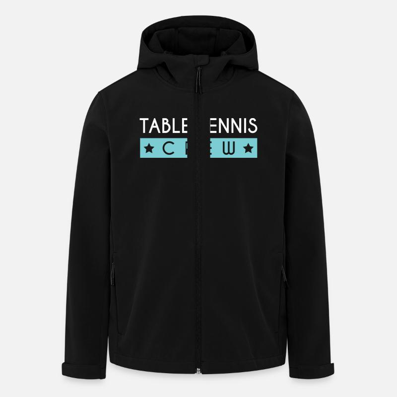 Table Tennis Crew - Men’s Recycled Softshell Jacket by Stanley/Stella - black