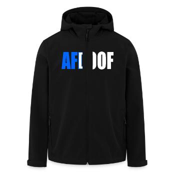 Afd doof afdoof - Recycelte Männer Softshell-Jacke von Stanley/Stella - Schwarz - Vorne - AI Model Male 185 light (185cm)