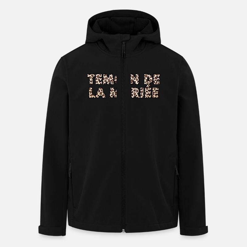 Témoin de La mariée léopard - Veste softshell homme en polyester recyclé Stanley/Stella - noir