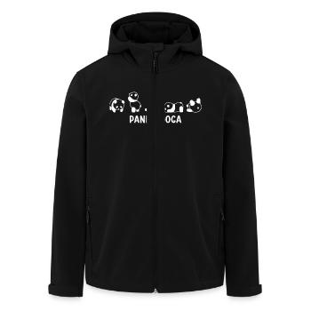 Panda Geschenk Panda Bär Tier Spruch Geschenkidee - Recycelte Männer Softshell-Jacke von Stanley/Stella - Schwarz - Vorne - AI Model Male 185 light (185cm)