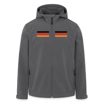Germany - Veste softshell homme en polyester recyclé Stanley/Stella - noir - Devant - AI Model Male 185 light (185cm)