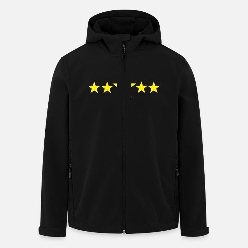 Sterne - stars - Recycelte Männer Softshell-Jacke von Stanley/Stella - Schwarz