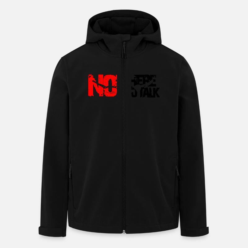 not here to talk - Recycelte Männer Softshell-Jacke von Stanley/Stella - Schwarz