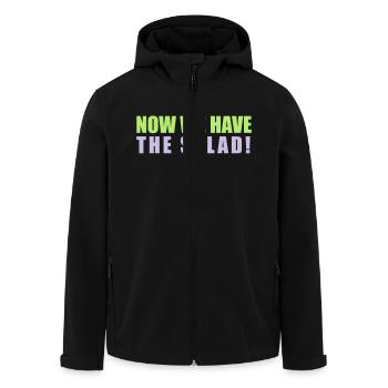 Now we have the salad vegan quote funny lustig - Recycelte Männer Softshell-Jacke von Stanley/Stella - Schwarz - Vorne - AI Model Male 185 light (185cm)