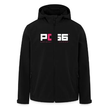 PO66 rose et Blanc - Catalunya touch - Veste softshell homme en polyester recyclé Stanley/Stella - noir - Devant - AI Model Male 185 light (185cm)